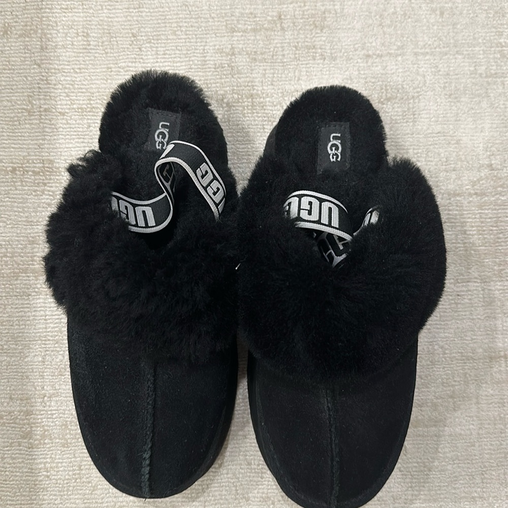 Ugh platform slippers